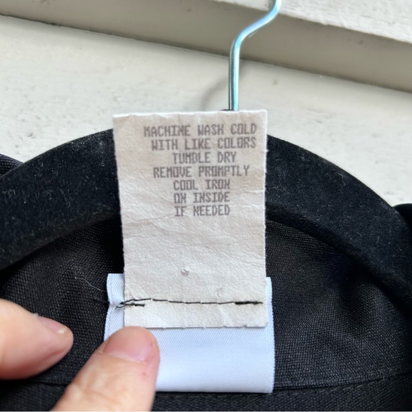 Vintage Wooden Dog Dragon Button Down Black 90s Y2k Made in USA Size Large - Picture 8 of 8